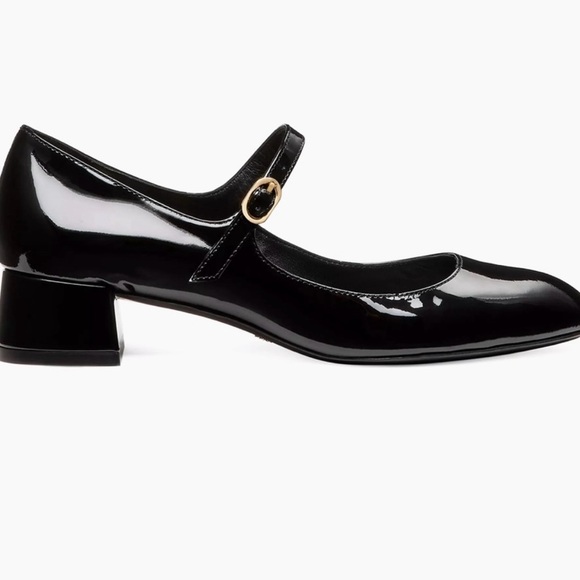 Stuart Weitzman patent Leather Black Mary Jane Heels - Picture 1 of 4